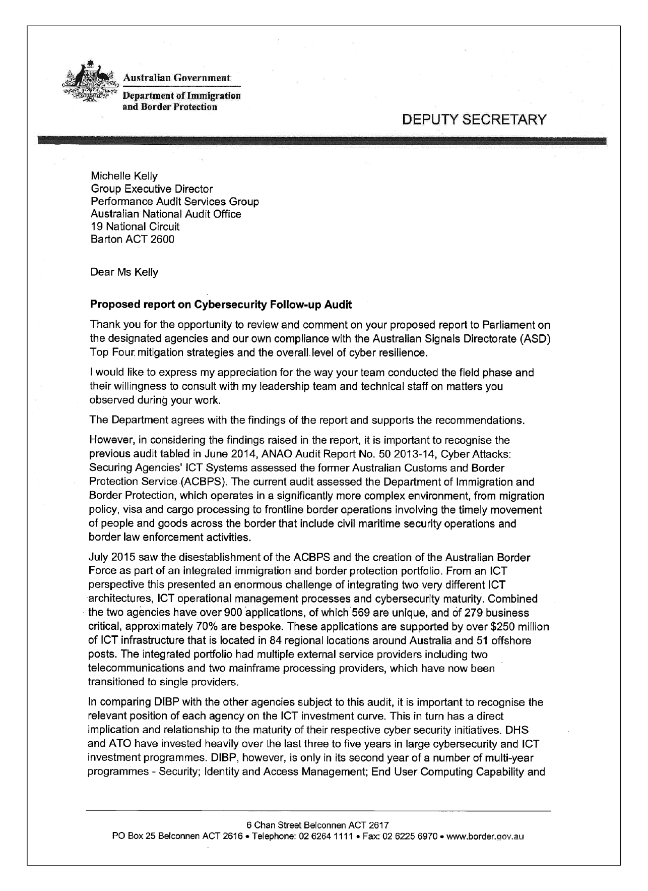 DIBP response letter page 1