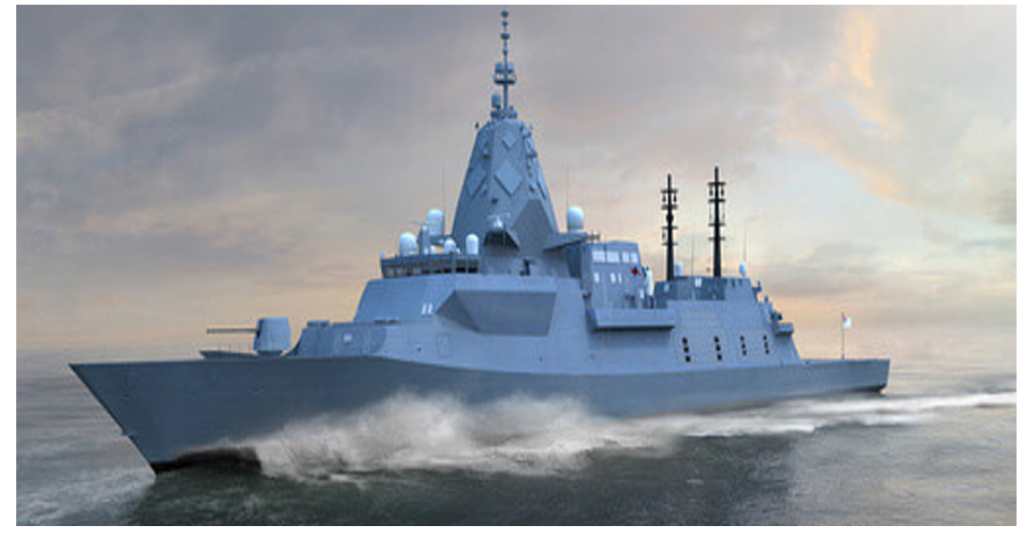 An image of the planned Hunter class frigate provided by Defence.