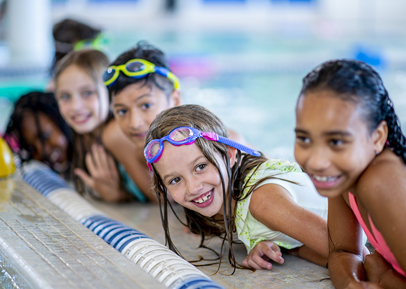 Child, Swimming, Swimming Pool, Learning, Indoors