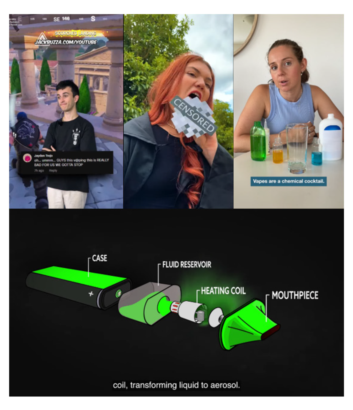 Four images of campaign materials as referred to in Note a.