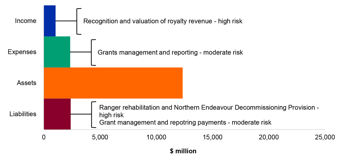 Figure 4.14.2: Key administered financial balances and areas of financial statements risk