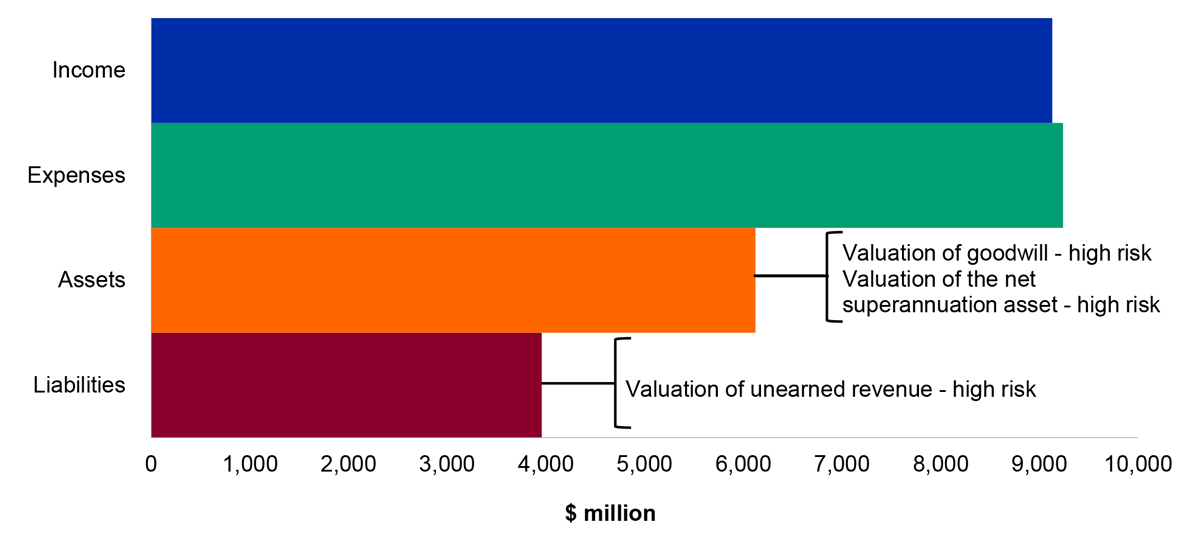 Figure 4.16.1: Key financial balances and areas of financial statements risk