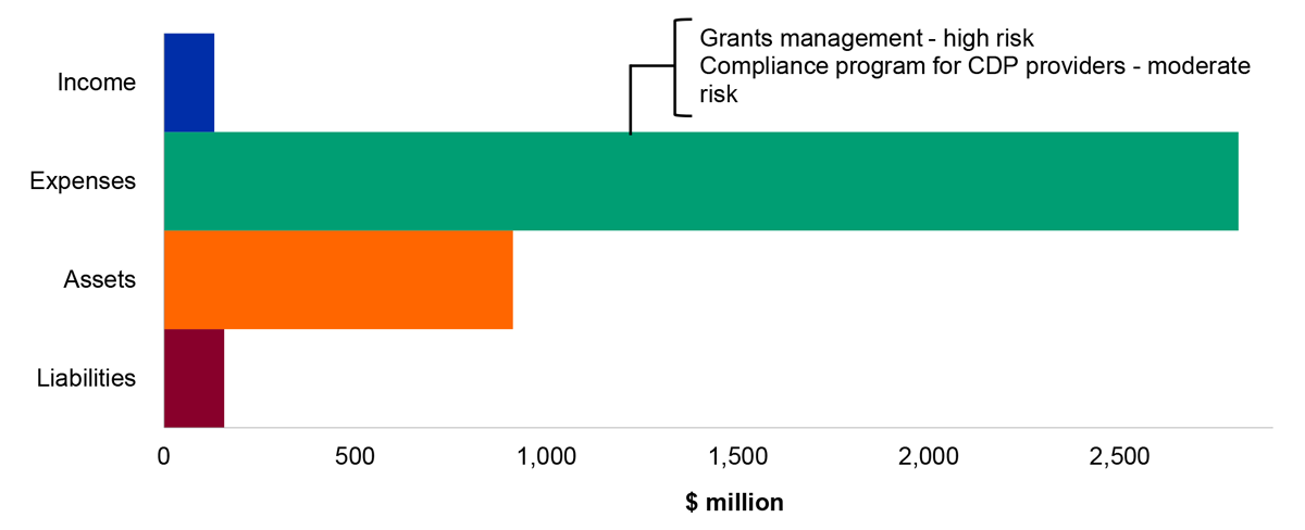 Figure 4.19.2: Key administered financial balances and areas of financial statements risk