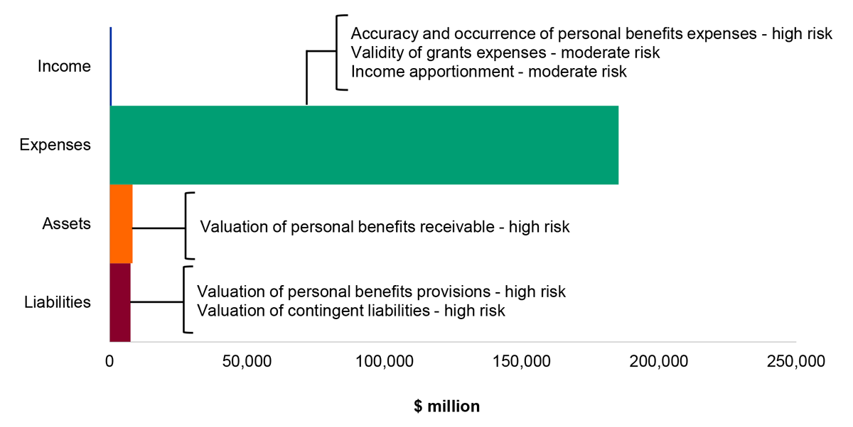 Figure 4.20.2: Key administered financial balances and areas of financial statements risk
