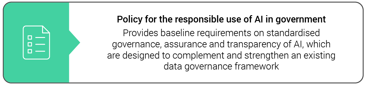 Policy for the responsible use of AI in government