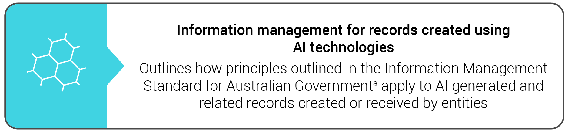 Information management for records created using AI technologies