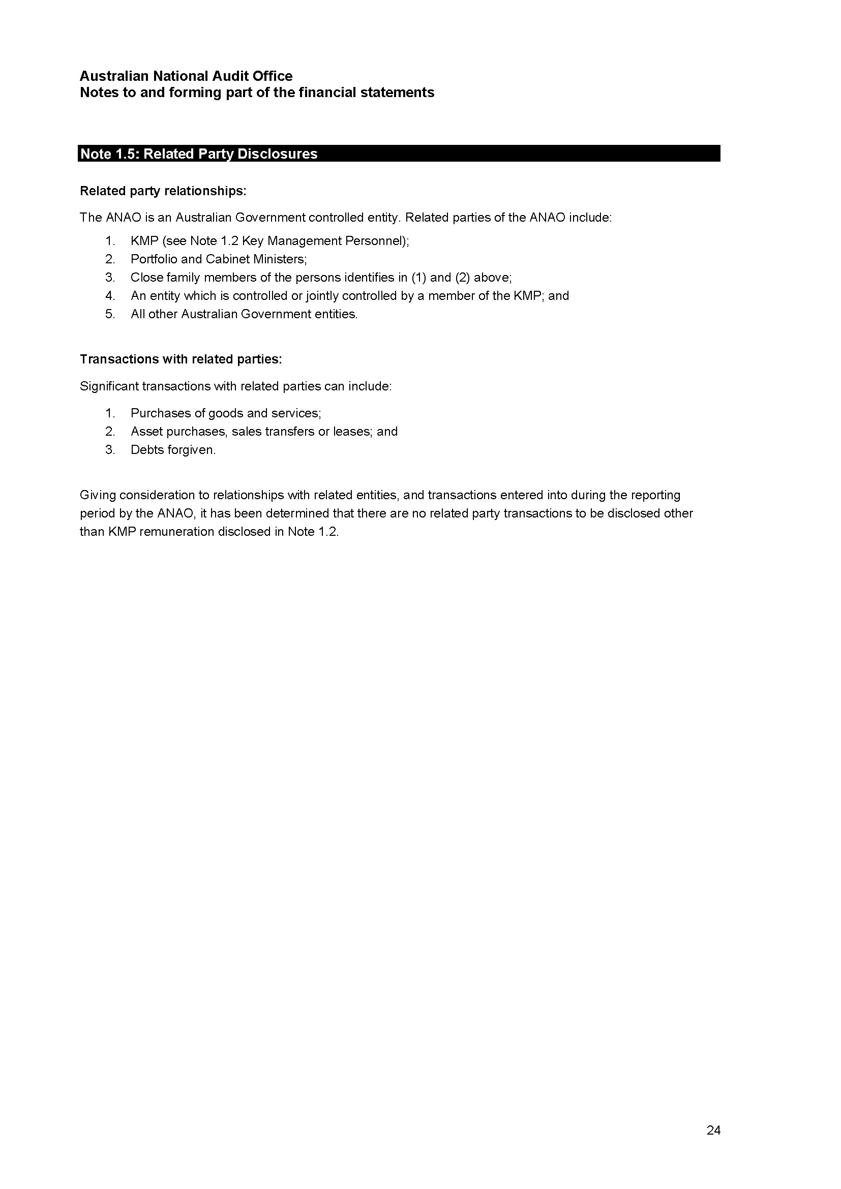 Page 24 - ANAO Financial Statements for the year ended 30 June 2025