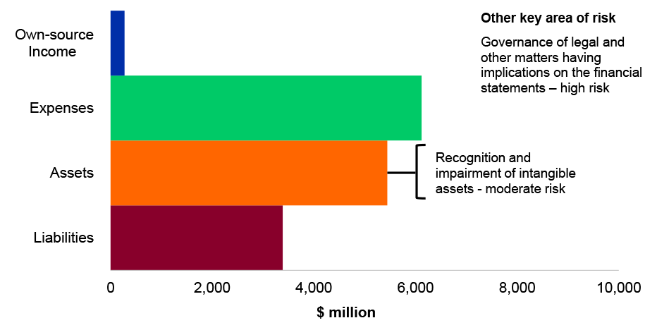 Figure 4.11.1: Key departmental financial balances and areas of financial statements risk