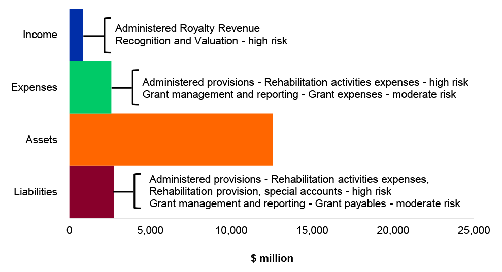 Figure 4.16.2: Key administered financial balances and areas of financial statements risk