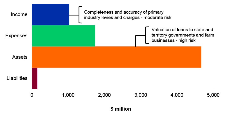 Figure 4.1.2: Key administered financial balances and areas of financial statements risk