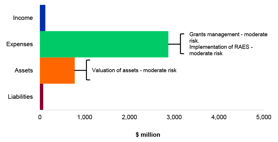 Figure 4.21.2: Key administered financial balances and areas of financial statements risk