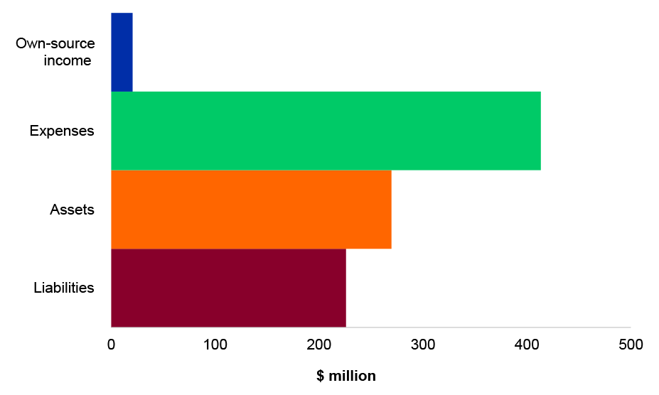 Figure 4.23.1: Key departmental financial balances and areas of financial statements risk