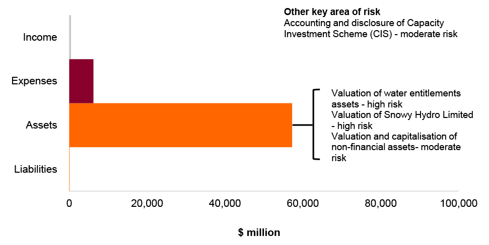 Figure 4.3.2: Key administered financial balances and areas of key financial statements risk