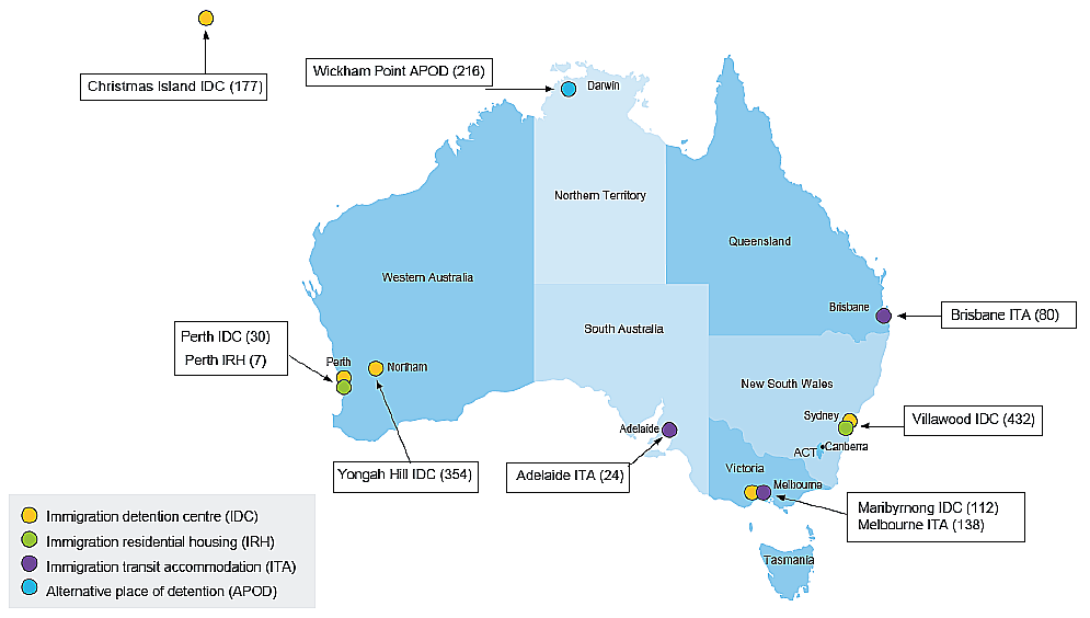 Immigration detention facilities, May 2016 Immigration detention facilities, May 2016