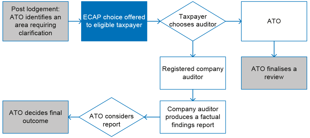 Diagram of External Compliance Assurance Process pilot Diagram of External Compliance Assurance Process pilot
