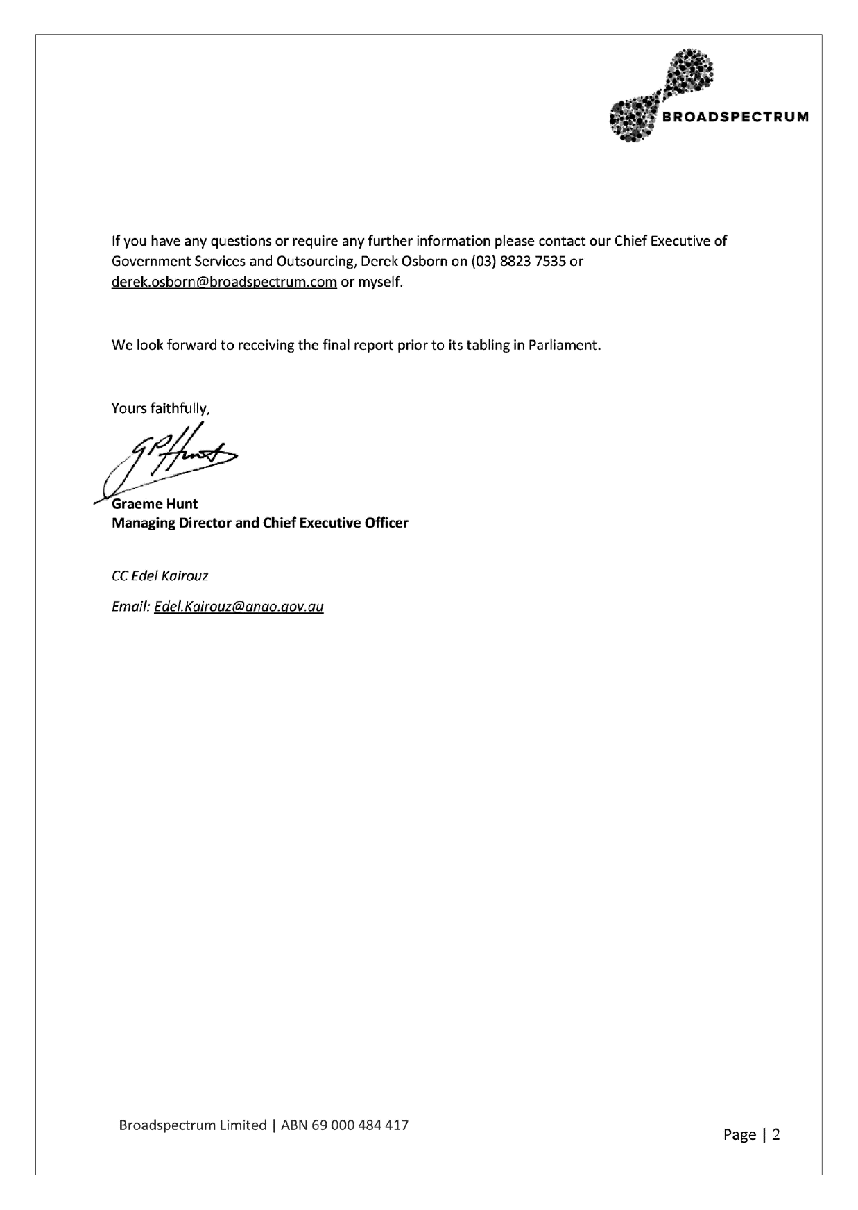 Broadspectrum response