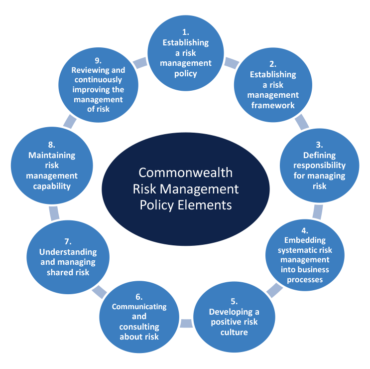 Diagram showing elements of the Commonwealth Risk Management Policy