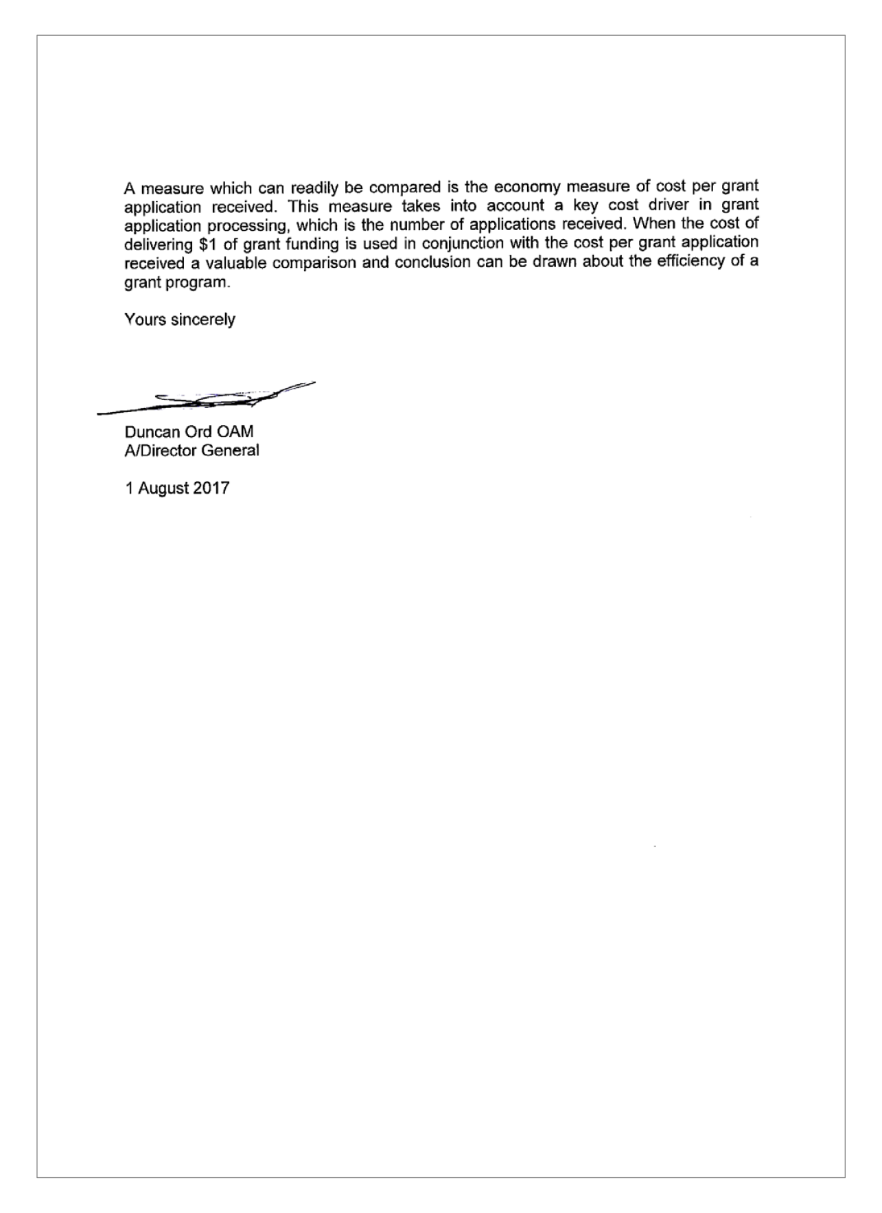 Page 2 - Response letter, Department of Local Government, Sport and Cultural Industries Page 2 - Response letter, Department of Local Government, Sport and Cultural Industries