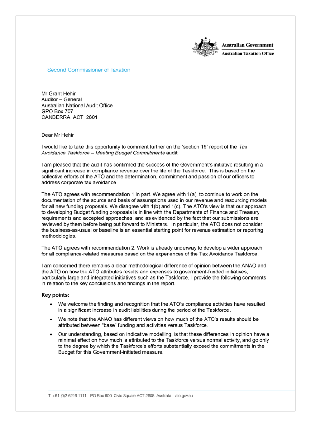 Page 2 of the Australian Taxation Office's response Page 2 of the Australian Taxation Office's response