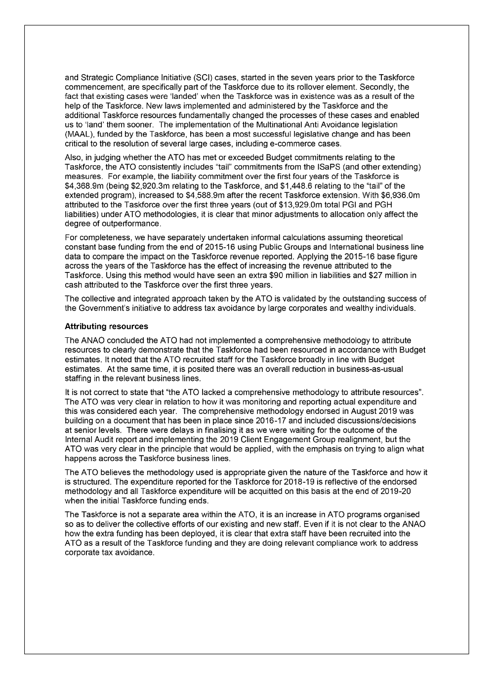 Page 4 of the Australian Taxation Office's response Page 4 of the Australian Taxation Office's response