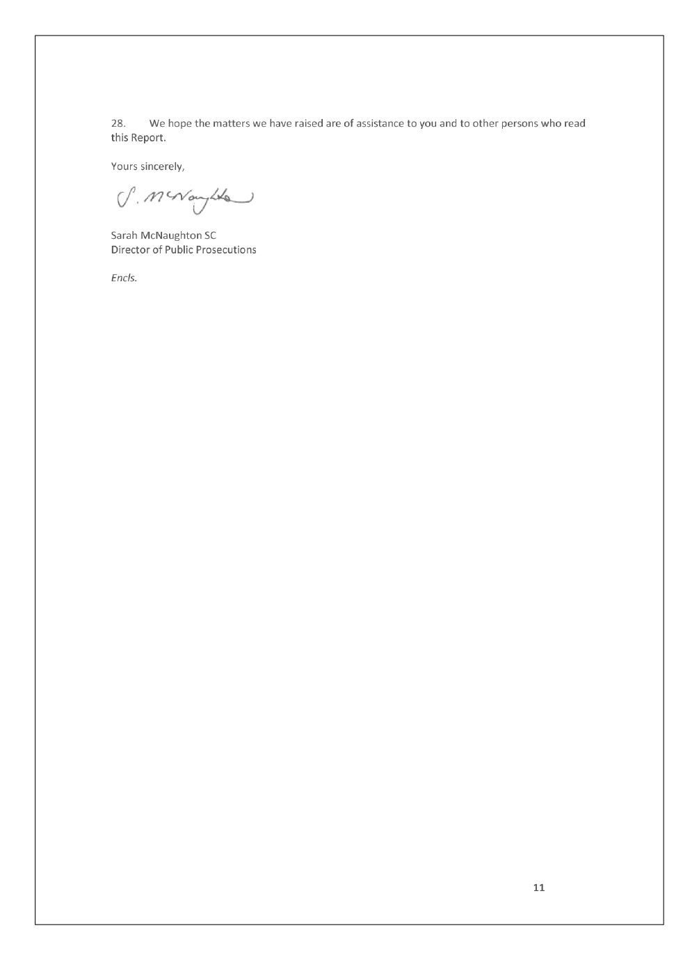 Page 11 of the entity's response Page 11 of the entity's response
