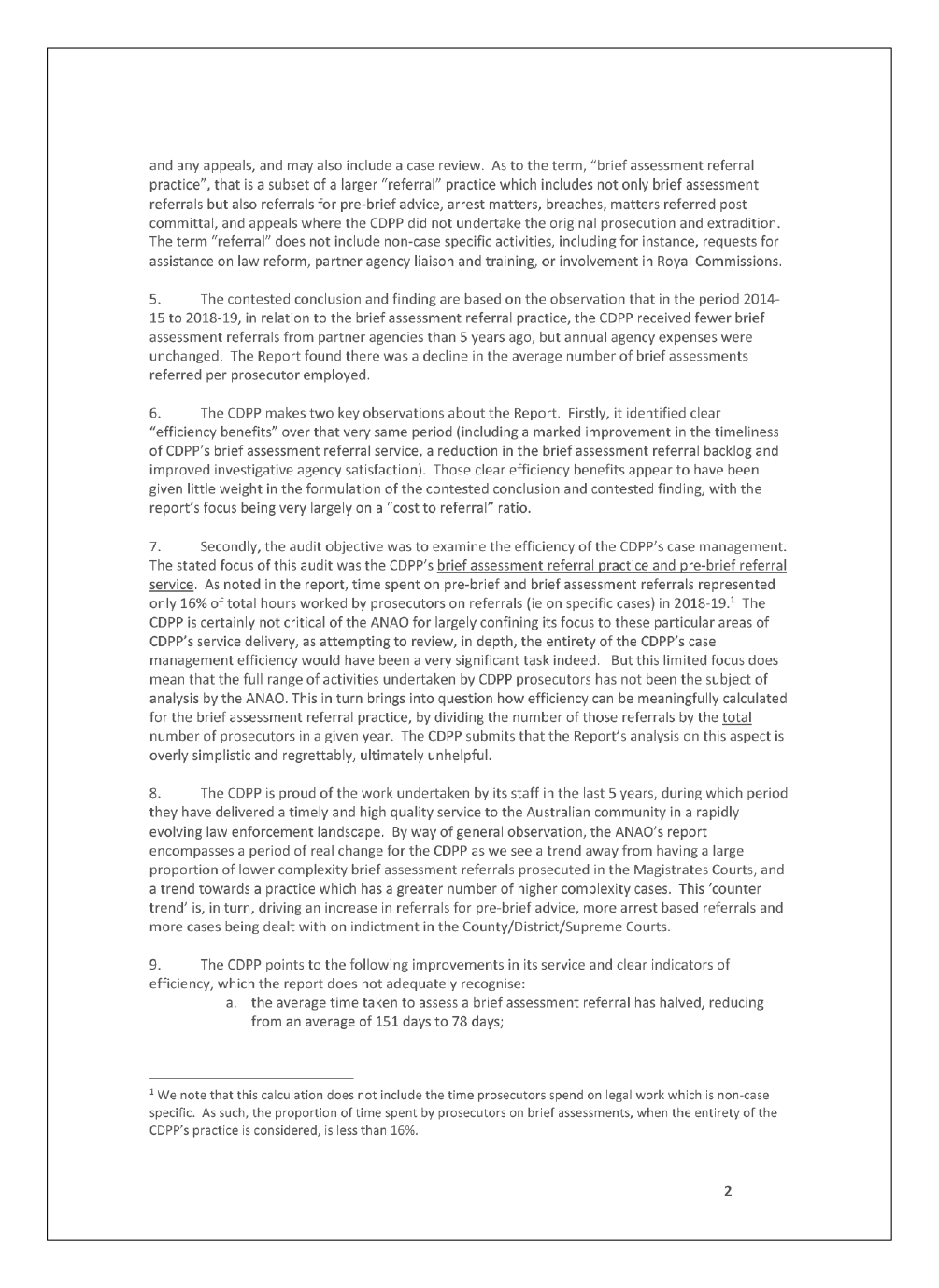 Page 2 of the entity's response Page 2 of the entity's response