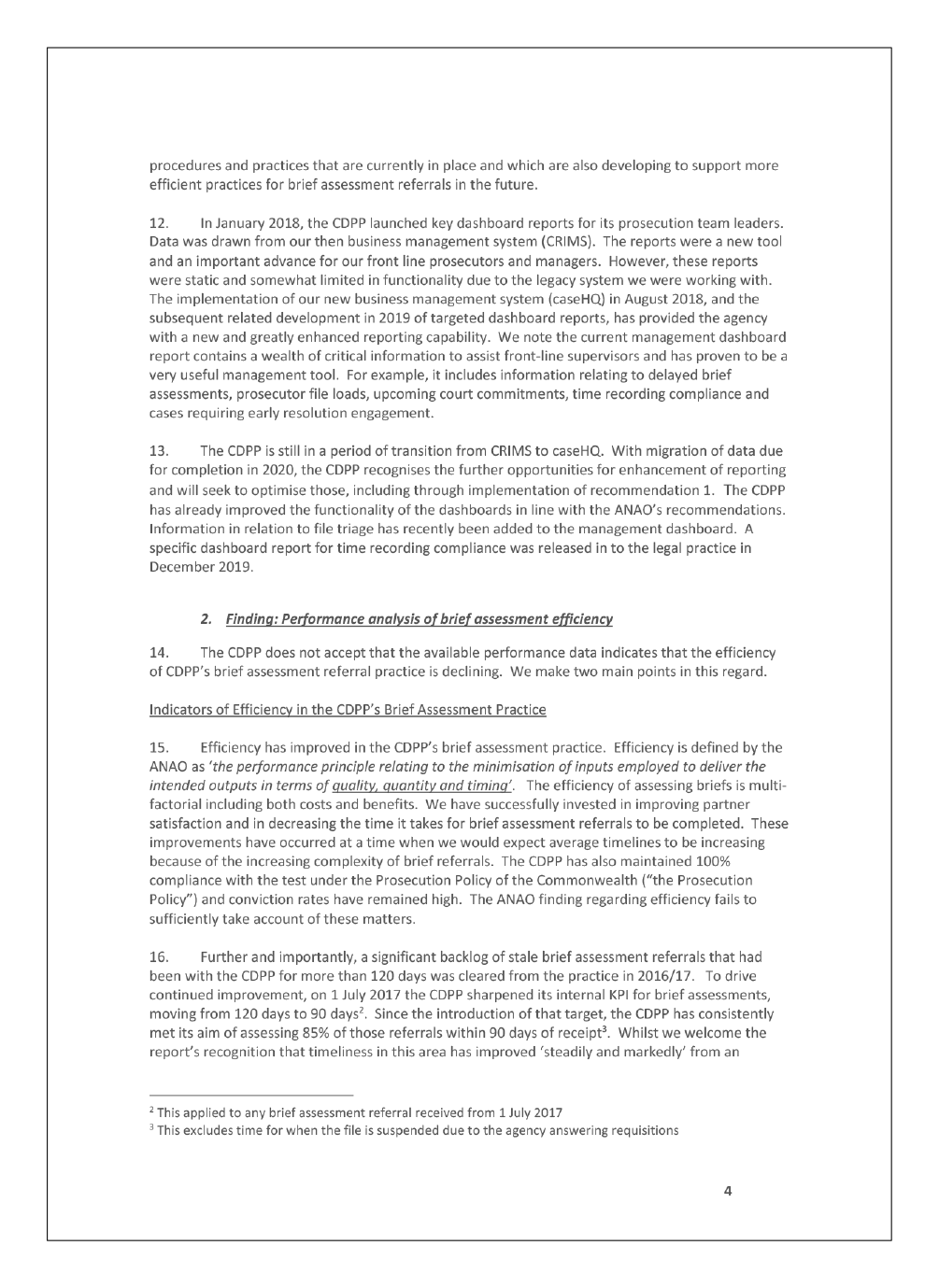 Page 4 of the entity's response Page 4 of the entity's response
