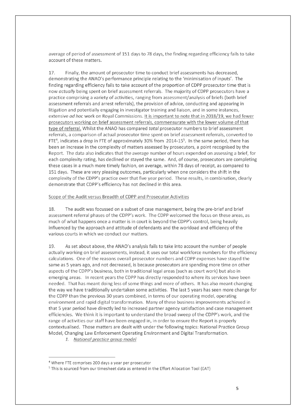 Page 5 of the entity's response Page 5 of the entity's response