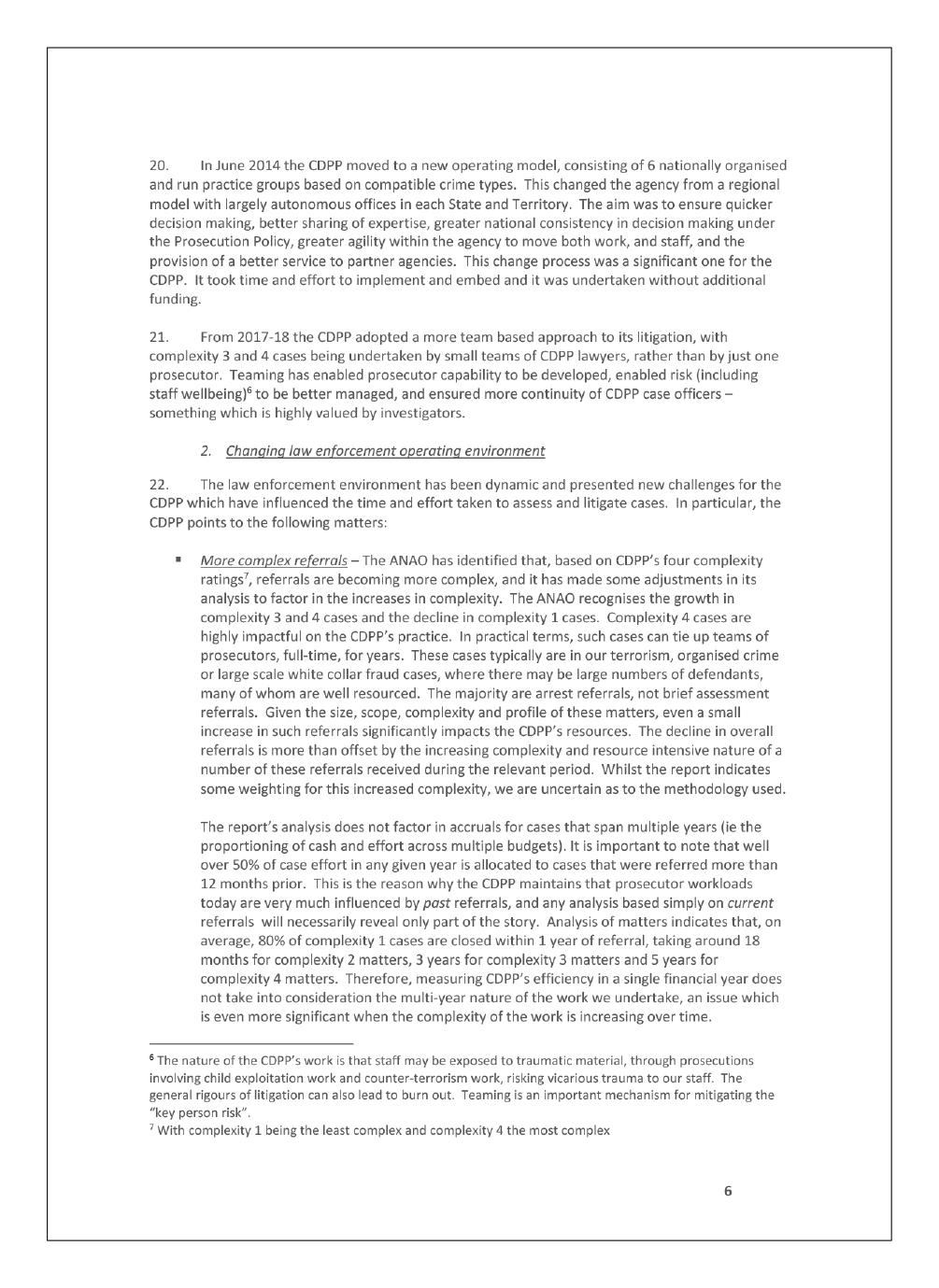 Page 6 of the entity's response Page 6 of the entity's response