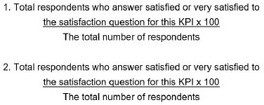 Formula by Satisfaction with MCA, condition and maintenance