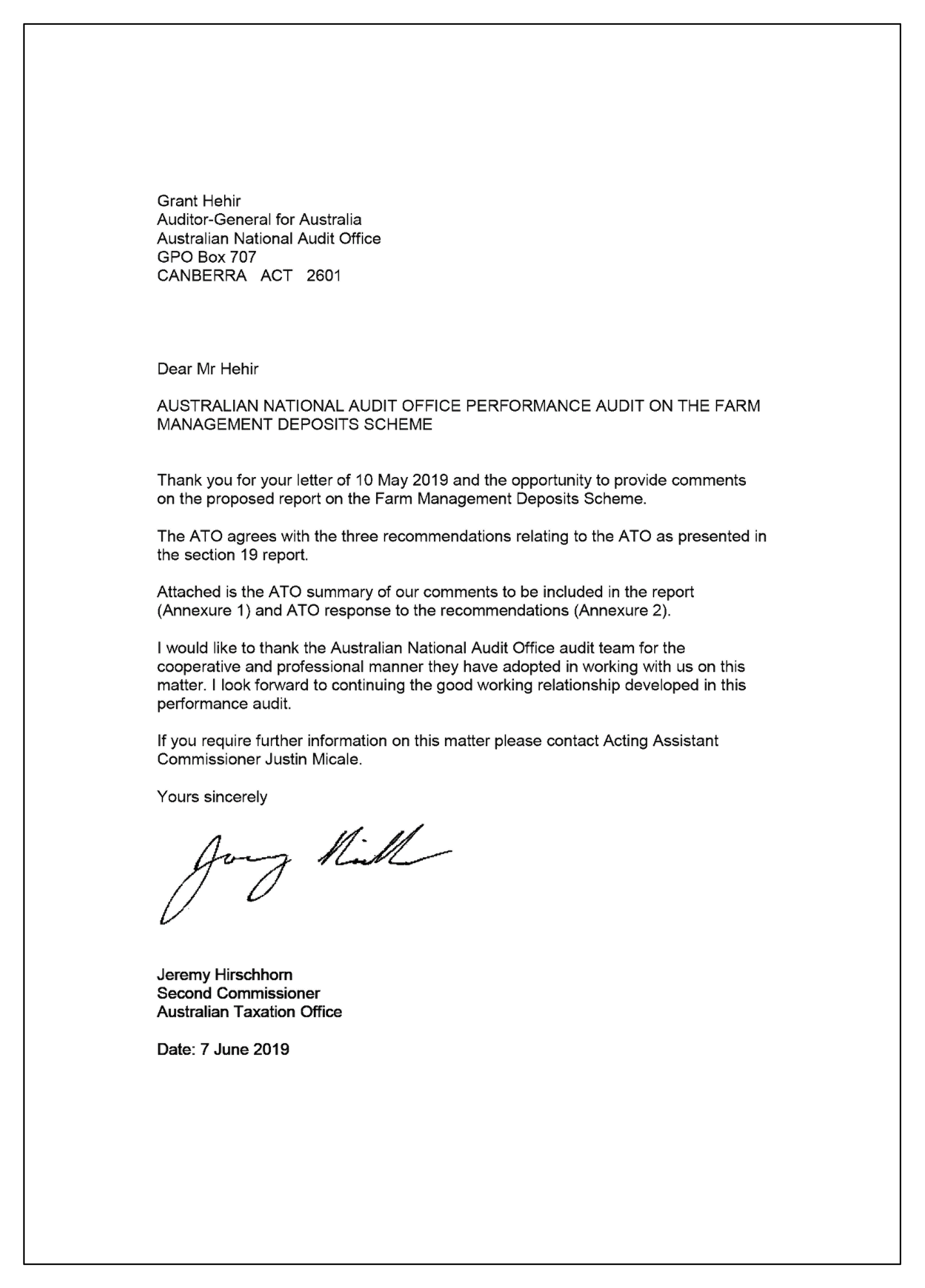ATO response letter 