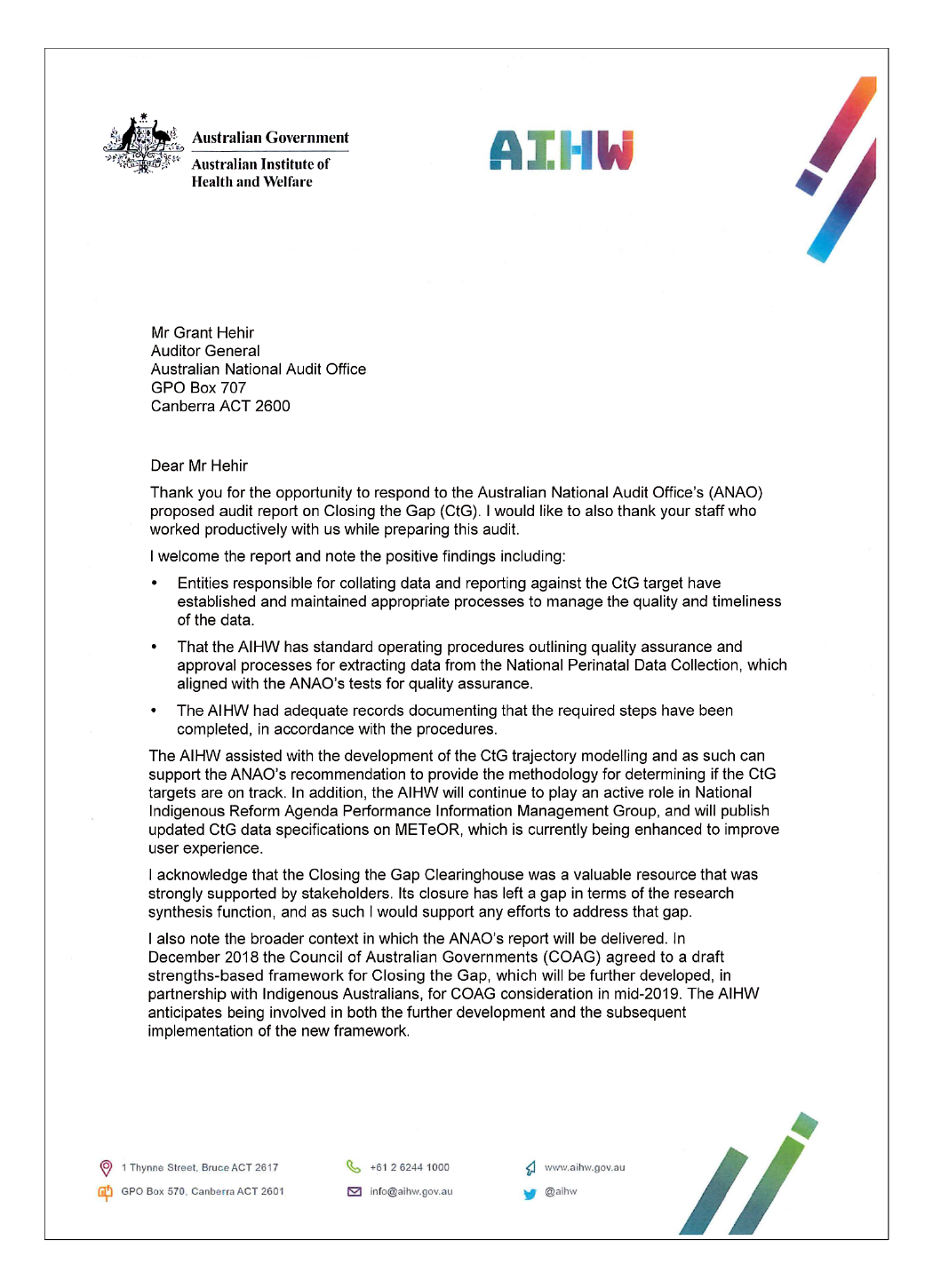 AIHW response page 1