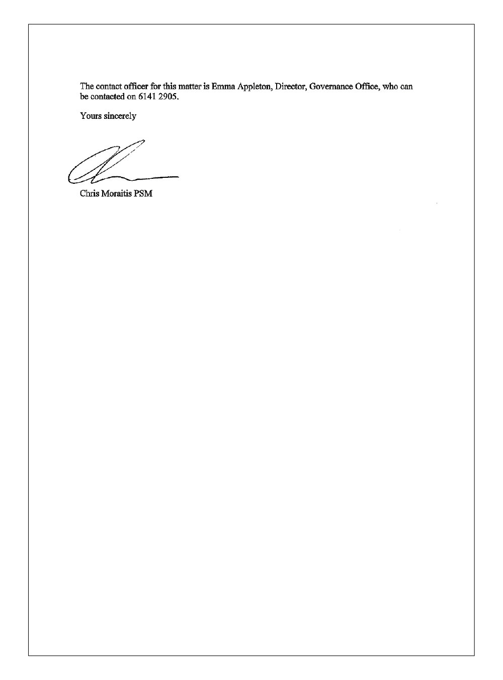 Attorney-General’s Department response letter page 4 Attorney-General’s Department response letter page 4