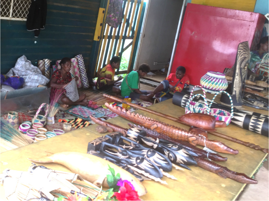 PNG traditional inhabitants visiting Saibai for barter and trade