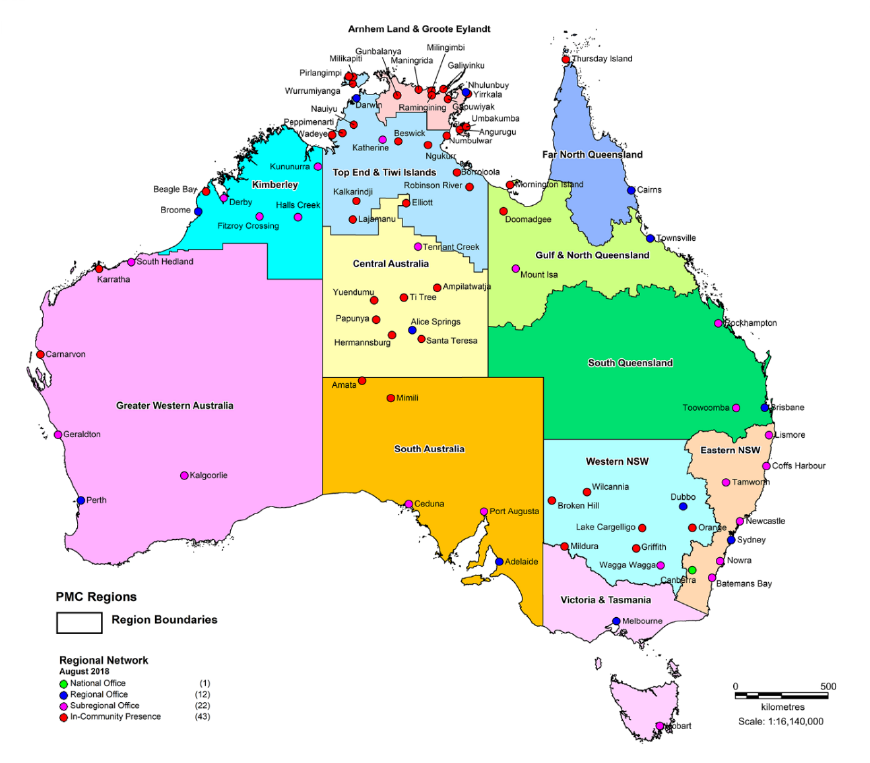 A map of Australia showing the boundaries of the 12 regions in the Network. A map of Australia showing the boundaries of the 12 regions in the Network.