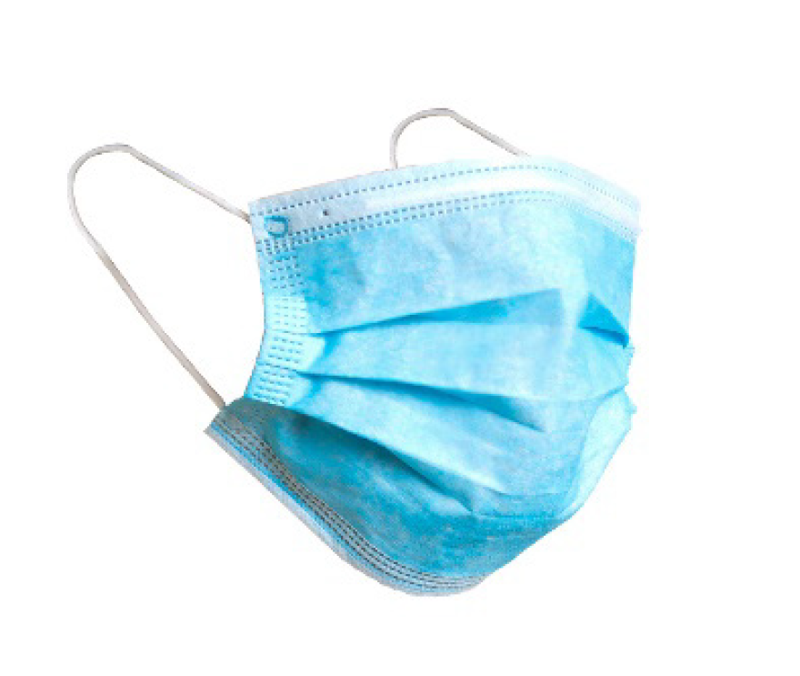 Photograph of a surgical mask.