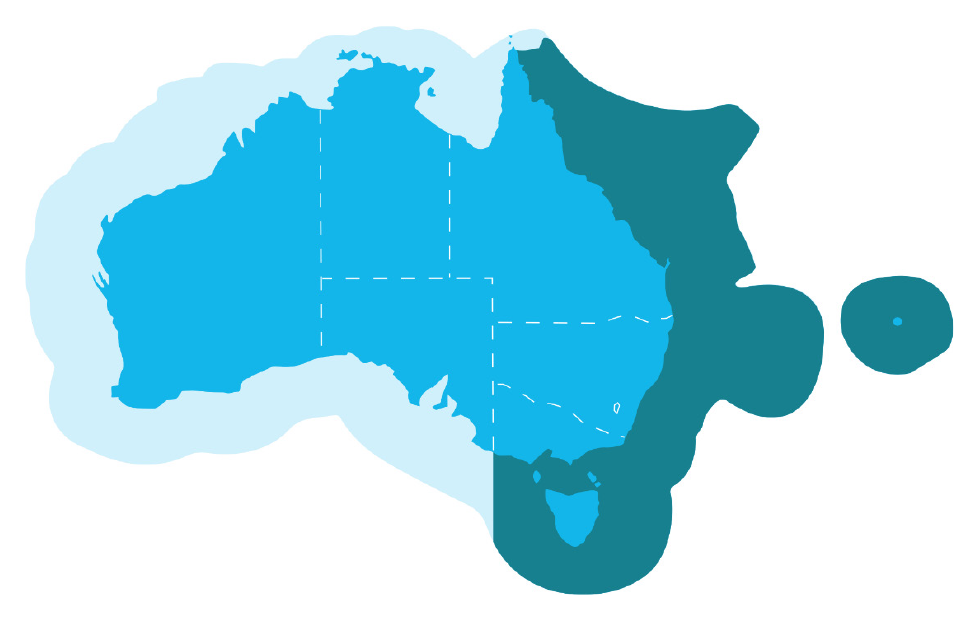 The geographical location of the Eastern Tuna and Billfish Fishery Map. The geographical location of the Eastern Tuna and Billfish Fishery Map.