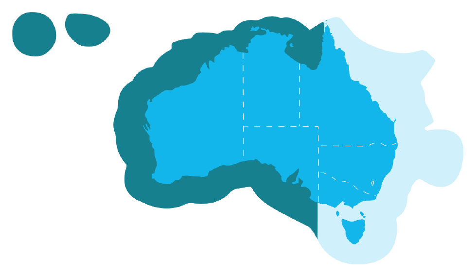 The geographical location of the Western Tuna and Billfish Fishery Map. The geographical location of the Western Tuna and Billfish Fishery Map.