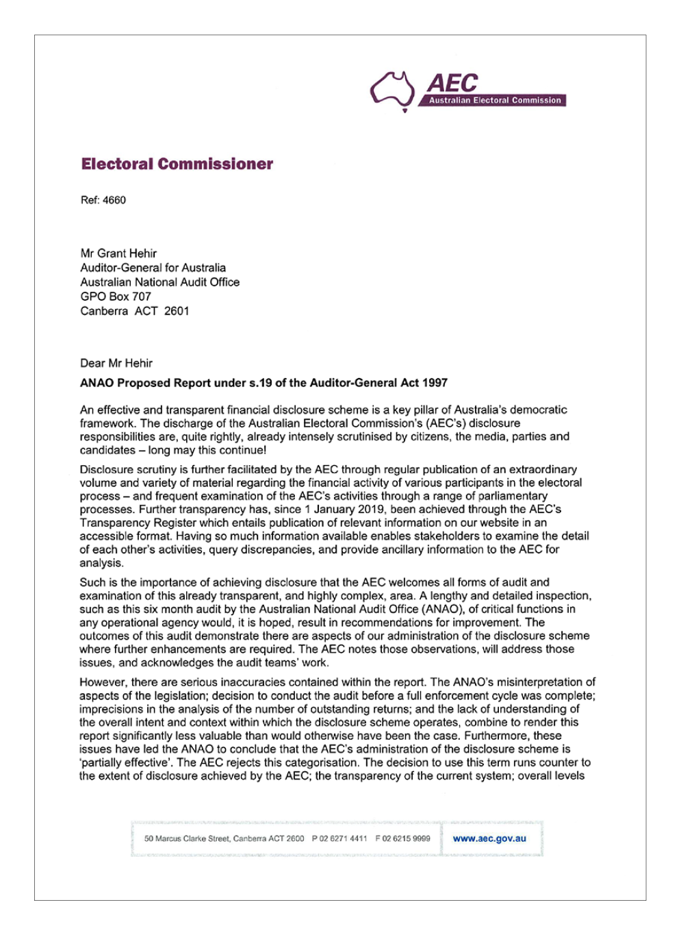 Page 1 of entity response