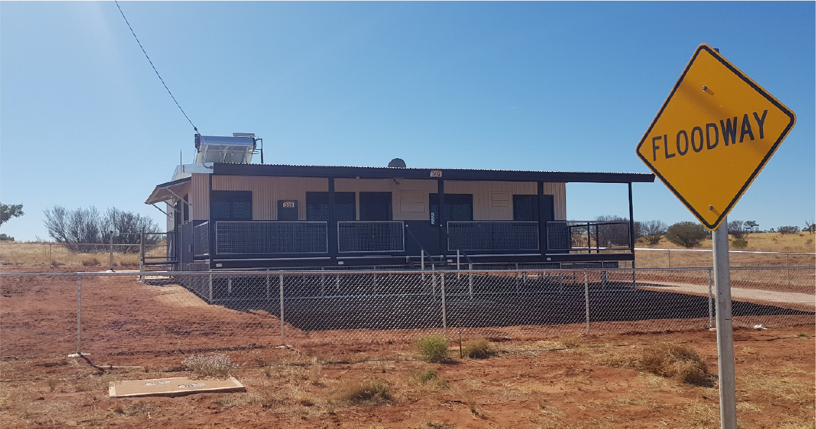 A photo of a modular housing in the community of Hermannsburg completed during the Partnership.
