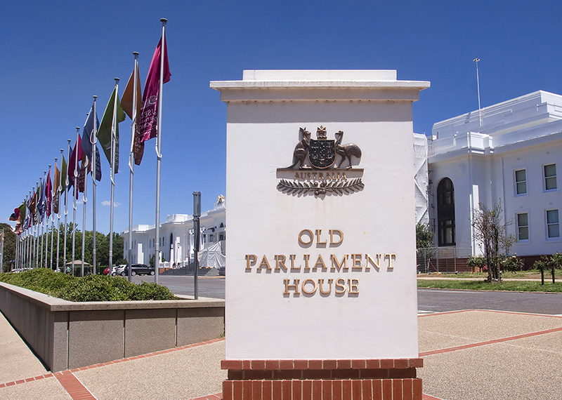 Old Parliament House sign