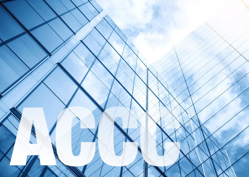Abstract view of high-rise office building