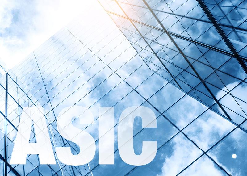 Abstract view of high-rise office building
